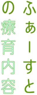 ふぁーすとの療育内容